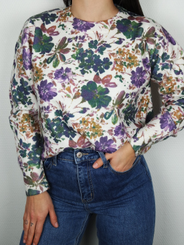 Pull fleuri Alban