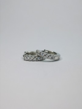 Boucles Diana en Argent