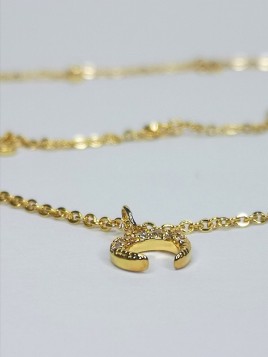 Collier Luna en Plaqué-Or